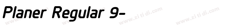 Planer Regular 9字体转换